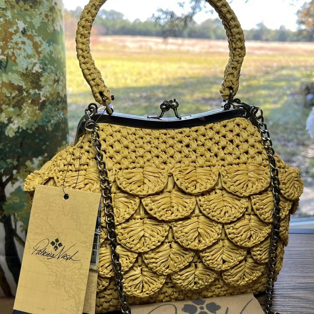 Patricia Nash Laureana Bag, Rattan NWT